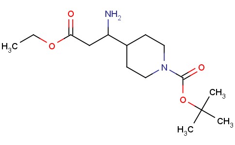 4-(1-AMINO-2-ETHOXYCARBONYL-ETHYL)-PIPERIDINE-1-CARBOXYLIC ACID TERT-BUTYL ESTER